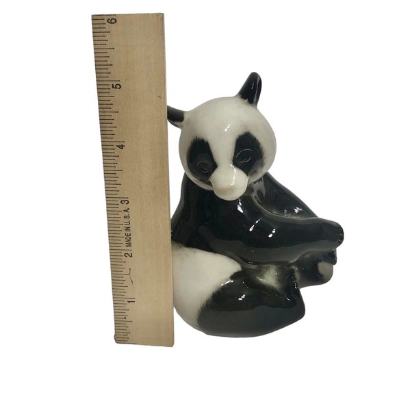 Vintage Lomonosov Porcelain Panda 5” Figurine Made In USSR - Picture 4 of 7